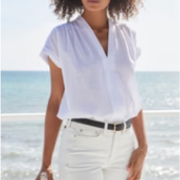 AYR The Daybreak Top in White, L - Picture 3 of 6